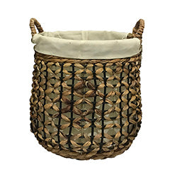 CESTO TEJIDO 32X36CM ENTRELAZADO NATURAL