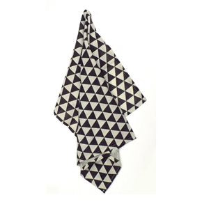 PAÑO DE COCINA  56G ALGODÓN TRIANGULO GRIS. 46X68CM