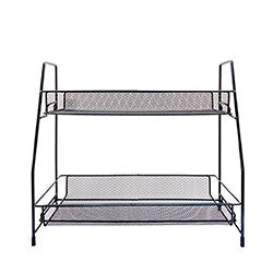 ORGANIZADOR MESA ACERO NEGRO 36x17x33CM