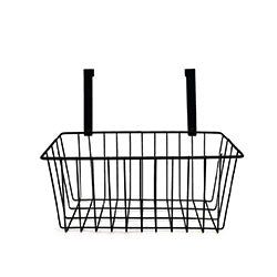 ORGANIZADOR BAJO MESADA ACERO 24x12x22.5CM NEGRO