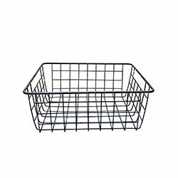 CANASTO ACERO 28x21.5x12CM NEGRO