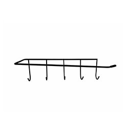 ORGANIZADOR UTENSILIOS ACERO 27x9x7.5CM NEGRO