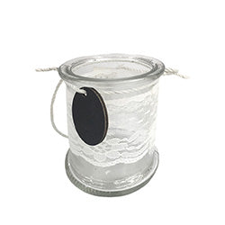 BOLLON VIDRIO PUNTILLA CUERDA C/DISEÑO COLGANTE 300ML