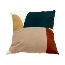 ALMOHADON 40x40CM 420G FORMAS ROSA/VERDE