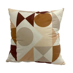 ALMOHADON 40x40CM 420G FORMAS TONOS TIERRA
