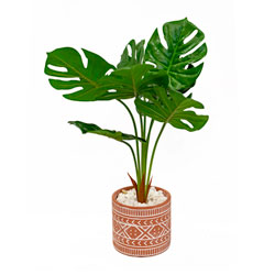 MACETA D14x66CM PALMA ARTIFICIAL