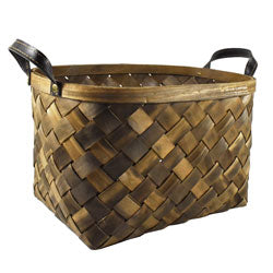 CESTO BAMBOO C/ASAS 32x28x22CM NATURAL