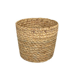 CESTO TEJIDO D18x15CM NATURAL/BEIGE