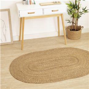 ALFOMBRA TEJIDA 70x50CM NATURAL