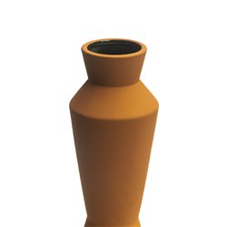 FLORERO CERAMICA D11.5x31CM FORMAS NARANJA