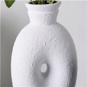 FLORERO CERAMICA 14.5x10x31CM BLANCO