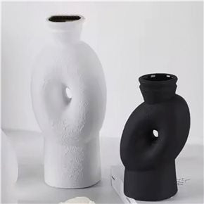 FLORERO CERAMICA 14.5x10x31CM BLANCO
