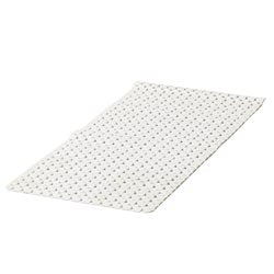 ALFOMBRA BAÑO PVC 35x78CM CUADRADOS BLANCO