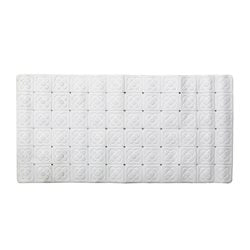 ALFOMBRA BAÑO PVC 35x71CM FLOR BLANCO