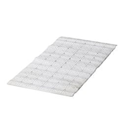 ALFOMBRA BAÑO PVC 35x71CM FLOR BLANCO
