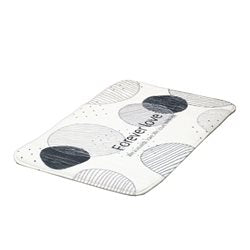 ALFOMBRA BAÑO 45x75CM FORMAS GRIS