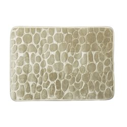 ALFOMBRA BAÑO 45x70CM RELIEVE PIEDRAS BEIGE