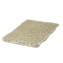 ALFOMBRA BAÑO 45x70CM RELIEVE PIEDRAS BEIGE
