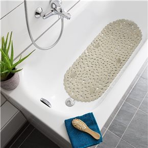 ALFOMBRA BAÑO PVC 35x69CM BEIGE