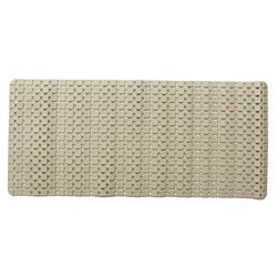 ALFOMBRA BAÑO PVC 35x78CM CUADRADOS BEIGE