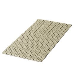 ALFOMBRA BAÑO PVC 35x78CM CUADRADOS BEIGE