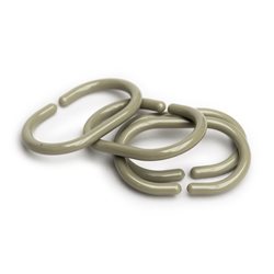SET X12 GANCHOS PARA CORTINA BEIGE