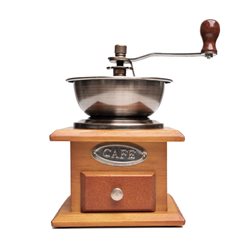 MOLINILLO CAFE MANUAL MADERA/BRONCE
