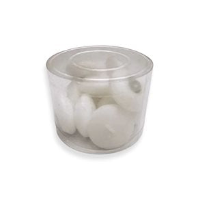 SET 12 VELAS TEALIGHT BLANCO
