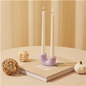 SET 4 VELAS 25CM BLANCO