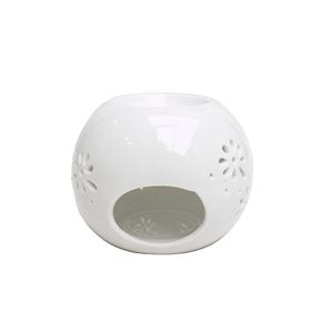 HORNITO DIFUSOR 12x10CM FLORES BLANCO
