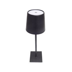 LAMPARA DE MESA LED 38CM NEGRO