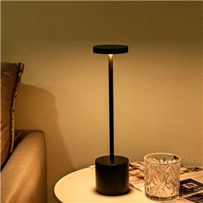 LAMPARA DE MESA LED 34CM RESTO NEGRO