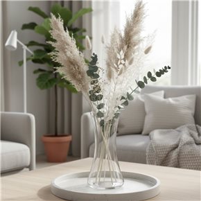 FLORERO VIDRIO SIDNEY D15x20CM