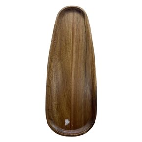 BANDEJA OVAL 12x25CM MADERA BAMBOO