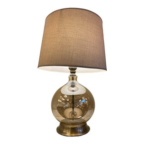 LAMPARA VIDRIO D30CM BEIGE