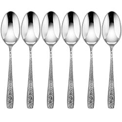 SET 6 CUCHARAS DE MESA C/ARABESCOS 20CM