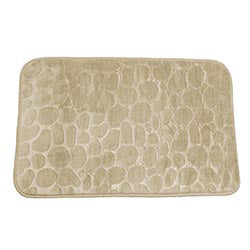ALFOMBRA BAÑO DISEÑO PIEDRAS BEIGE. 45X75CM