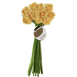 RAMO X15 FLOR CRISANTEMO ARTIFICIAL 20CM