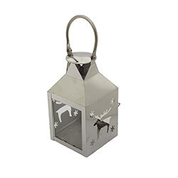 FAROL PORTA VELA 10X10X11CM PLATA