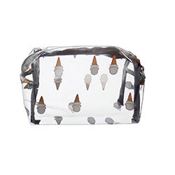 NECESSAIRE PVC TRANSPARENTE DISEÑOS SURTIDOS. 16X8X10CM