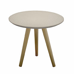 MESA DECORATIVA MDF/MADERA D40CM ONDAS