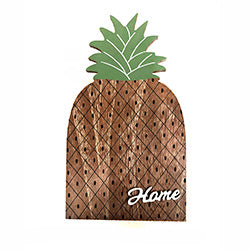 PIÑA DECORATIVA MADERA 16X28X5CM