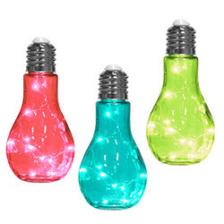 BOMBITA DECORATIVA CON LUZ A PILA 22CM