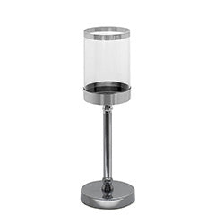 PORTA VELA COPA H44CM PLATEADO