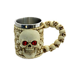 TAZA "CALAVERAS" 400ML/H11CM DISEÑOS SURTIDOS