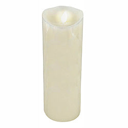 VELA LED EXTERIOR CERA MARFIL.  D5XH20CM