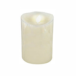 VELA LED LLAMA C/MOVIMIENTO EXTERIOR CERA 7.5X12CM