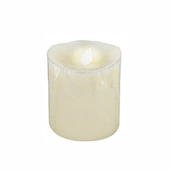 VELA LED LLAMA C/ MOVIMIENTO EXTERIOR CERA 7.5X10CM