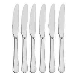 SET 6 CUCHILLOS MESA ACERO 23CM