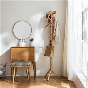 PERCHERO DE PIE MADERA 175CM